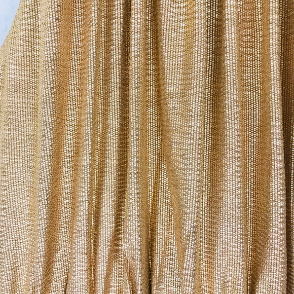 Halston Heritage Women's Sleeveless Gold Cocktail - Picture 5 of 8